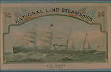 Postcard: NATIONAL LINE STEAMSHIPS S.S.EGYPT picture