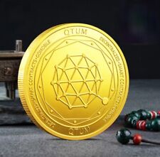 Quantum QTUM | Cryptocurrency Virtual Currency | Gold Plated Coin picture