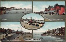 5 Views of Morecambe, England, Early Postcard, Unused picture