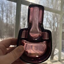 Vintage Forbes Amethyst Glass Pipe Tray Houze Glass Embossed Pat’D June 12 1923 picture
