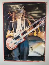 Led Zeppelin Poster Jimmy Page Original Vintage Big O Printed in England 1978 picture