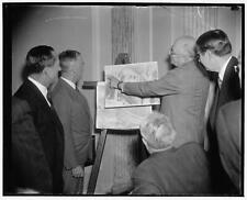 Senators see damage,soil erosion,HH Bennett,Carl A Hator,James Byres,1938 picture