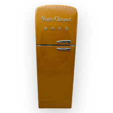 Veuve Clicquot Champagne Fridge Smeg Limited Edition Orange Refrigerator Case picture
