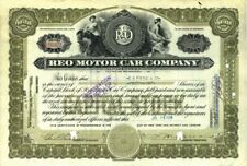 Reo Motor Car Co. - 1910-30's dated Automotive Stock Certificate - Famous Car Ma picture