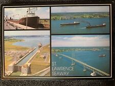 st. lawrence seaway great lakes massena new york postcard picture