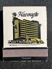 VINTAGE MATCHBOOK - HARVEY'S HOTEL & CASINO - S. LAKE TAHOE, NV -  UNSTRUCK picture