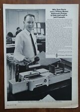 1968 Pitney Bowes 701 Addresser Printer Pic 60s Office Worker Vintage Print Ad  picture