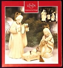 Lenox 3 Piece Holiday Nativity Set Table Top Or Hanging Ornaments New Other picture