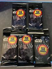 Lot of 5 Topps Star Wars Rogue One Series 1 Trading Card Hanger Fat Pack New picture