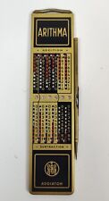Vintage Arithma Addiator Addition Subtraction Calculator w/ Slip Case Stylus picture