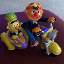 2000 Mattel Bert and Ernie Revin Sounds Motorcycle Toy WORKS Sesame Street picture