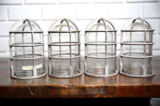 4 Vintage Industrial Explosion Proof Light Glass Globes with cages factory picture