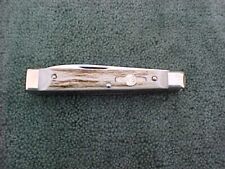 GERMAN BULL German Stainless Handmade Doctors / Physicians Pocket Knife Stag NOS picture