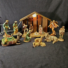 RARE Vintage 1992 Franklin Mint Nativity 12 Piece Set The First Christmas Creche picture