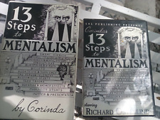 13 Steps To Mentalism hardback book and 6 dvd learning set magic corinada trick picture