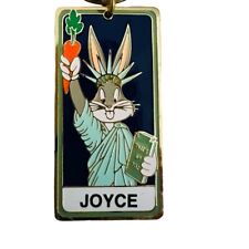 Bugs Bunny Warner Bros. Statue of Liberty Personalized Key Chain Name JOYCE VTG picture