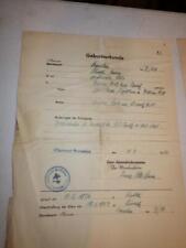 1823 1856 1949 Birth Marriage Certificate Geburtsurkunde Bareslau name Ephemera picture