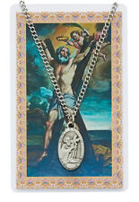 St. Andrew (Patron Saint of Fishermen) Necklace and Medal with a prayer card picture