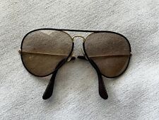 Vintage Sunglass Ray-Ban Leathers Series Aviator Bausch & Lomb USA Rare picture
