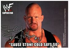 Postcard Stone Cold Austin World Wrestling Federation Postcard 2000 picture