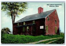 1919 Old Upham Homestead Building Dirt Road View Melrose Massachusetts Postcard picture