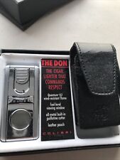 Colibri Quantum Lift SST Cigar Lighter Black & Silver in Box The Don Broken Case picture