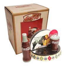 Vandor 2000 Coca-Cola Lunch Refreshed Salt & Pepper Shakers BRAND NEW Old Stock picture