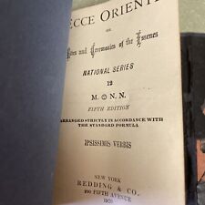 Ecce Orienti Rites & Ceremonies Of The Essenes Book FifthEdition 1920 Freemason. picture