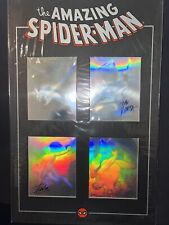 AMAZING SPIDER-MAN 30TH Anniversary HOLO SET STAN LEE JOHN ROMITA Signed 100% A+ picture