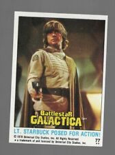 1978 Topps Battlestar Galactica #77 LT STARBUCK POSED FOR ACTION SET BREAK picture
