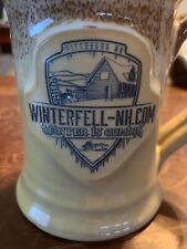 WINTERFELL-NH CABIN COFFEE MUG SNOWMOBILE 1ST CT LAKE MOOSE FISH PITTSBURG NH picture