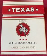 Vintage Texas Box 25 Cigarette Cigarettes Cigarette Paper Box Empty Cigarette picture