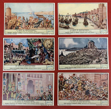 The Fall of Constantinople, Liebig Company, Set of 6 Early Trade Cards picture