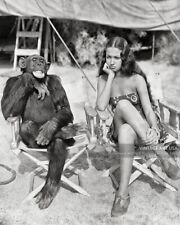 Dorothy Lamour w/ Jiggs the Chimpanzee “Her Jungle Love” 1938 Movie Promo Photo picture