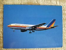 JAPAN AIR SYSTEM AIRBUS A300B2K-3C.VTG UNUSED AIRCRAFT  POSTCARD*P22 picture
