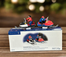 Retired Department 56 Snowmobile Racers Set of 2 Figurines Fast Free Delivery 🧨 picture