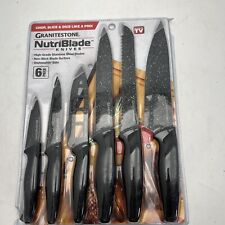 Granitestone NutriBlade 6 Piece Knife Set Nonstick High-Grade Stainless Blades picture