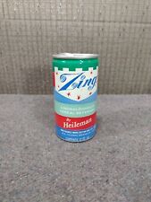 Vintage Zing By Heileman Non Alcoholic Beer Can Advertising Empty can Pull Tab  picture