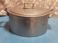 Antique Vintage Stamped Logo #18 Stockpot Stock Pot Dutch Oven Round Aluminum picture