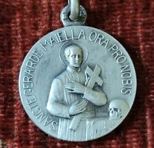 St. Gerard Sterling Vintage & New Holy Medal France Patron Of Expectant Mothers  picture