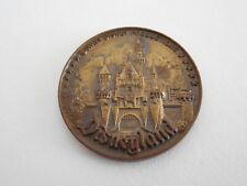 Vintage 1960s Disneyland Castle / 5 Lands Souvenir Bronze Coin Medallion Disney picture