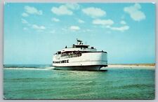 North Carolina Ocracoke Cedar Island Ferry Sea Level Scenic Chrome UNP Postcard picture