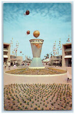 c1950's The Clock of the World Marks Tomorrowland Entrance Anaheim CA Postcard picture