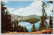 Post Card Cloud Reflections Crater Lake National Park G169 picture
