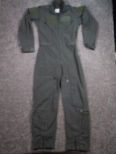 Military Coveralls Flyers womens 34MR Green CWU 27/P Fire Resistant Flight Suit picture