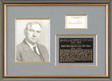 HARLAN F. STONE - SUPREME COURT CARD SIGNED picture