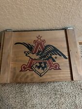 Anheuser Busch Budweiser Decorative Wood Crate 17x11x10 Excellence Condition picture