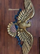 Vintage Syroco Eagle Made In USA 3762 45” X 17” Wall Mounted American picture