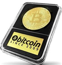 Bitcoin Coin In Clear Case Limited Edition Gold Coin picture