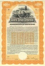 General Service Corporation - 1913 dated $1,000 Delaware Gold Bond - General Bon picture